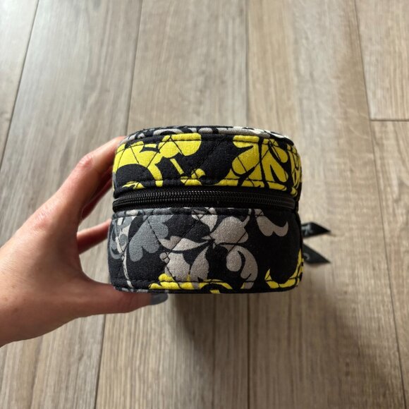 Vera Bradley Baroque Floral Pattern Jewelry Case Quilted Cotton Travel Organizer - Picture 6 of 17